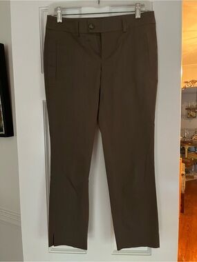 TOY G Women's Olive Straight-Leg Crop Dress Pants